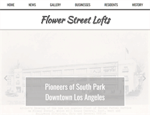 Tablet Screenshot of flowerstreetlofts.com